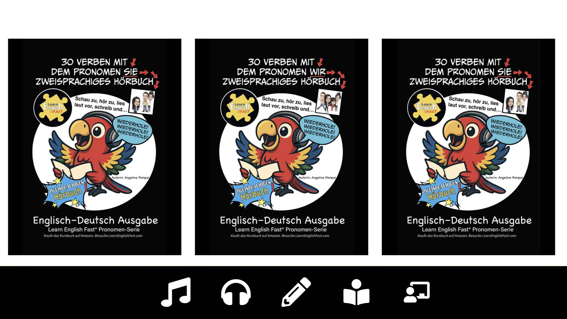 English German Bilingual Audiobooks pronouns She We They